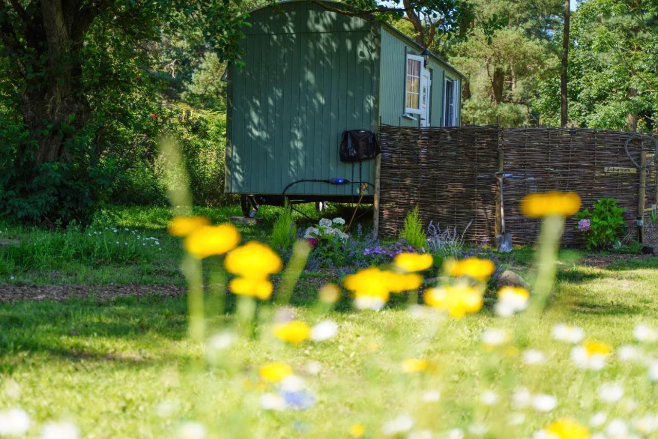 The Laburnum Retreat Shepherd Hut Private Hot Tub Upper Hulme Eksteriør bilde